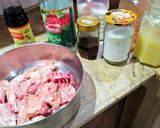 A picture of step 1 of Honey chicken.
