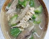 รูปขั้นตอนการทำที่ 8 ของ แกงเลียงบวบปลาย่างใส่ไข่