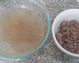 Foto del paso 1 de la receta: Tallarines rojos de carne c/ crema huancaina