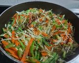A picture of step 3 of Vegetable Wrap.