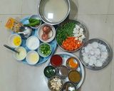 A picture of step 1 of Vegetable Dum Biryani.