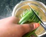 Banana leaf Green onion omelet recipe step 3 photo