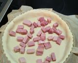 Une image de l'étape 2 de Quiche jambon.