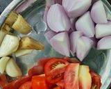 मटर मशरूम की मसालेदार सब्जी रेसिपी चरण 2 फोटो