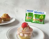 Foto langkah ke 10 dari resep Matcha Financier with Strawberry Cream Cheese.