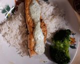 Grill Lazac remuláddal brokkolival recept fázis 5 fotója