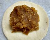 A picture of step 4 of Pooran poli.
