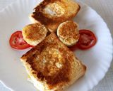 A picture of step 6 of Egg in bread hole.