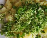 A picture of step 1 of Broccoli & Sweet potato Tikki with chickpeas/chole.