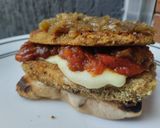 Foto del paso 8 de la receta: Sándwich🧀de milanesa de berenjena y tomate🍆🍅🥪!!!