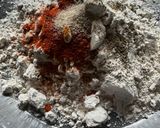 A picture of step 1 of Crispy Masala Puri with Vegetable Methi.