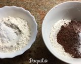 Foto del paso 4 de la receta 🍑Bizcocho de melocotón con cacao☕️