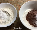 Foto del paso 4 de la receta: 🍑Bizcocho de melocotón con cacao☕️