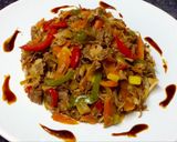 Foto del paso 4 de la receta: Jarrete sobrante de puchero con verduras y salsa Hoisin