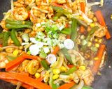 A picture of step 5 of Shrimp Fried Rice.