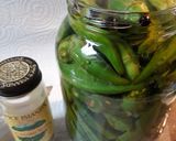 A picture of step 2 of Pickled Okra II and III.