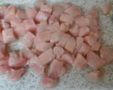 A picture of step 2 of My Chicken, Bacon and Potato Bake 😀.