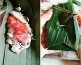 Foto langkah ke 7 dari resep Pepes tahu teri mantap.