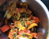 A picture of step 3 of Lasooni Paneer A thick gravy flavourful Paneer Dish.