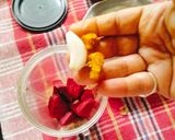 A picture of step 1 of Immunity Booster Drink (Beetroot Amla Mint Garlic juice).