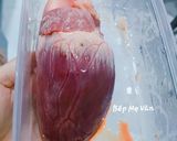 Hình bước làm 1 của món Tim heo xào mướp