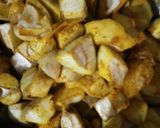 A picture of step 2 of Mango pickle.