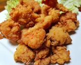 Foto langkah ke 6 dari resep Chicken Karaage (Ayam Goreng Ala Jepang) beserta tips.