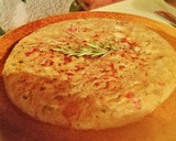 Foto del paso 20 de la receta: Tortilla de bacalao con pimiento rojo y alcachofas
