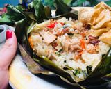 Foto langkah ke 3 dari resep Nasi bakar ayam sederhana.