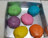 Foto langkah ke 3 dari resep Cilok Rainbow #pr_dibumbukacangin.