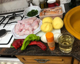 Foto del paso 1 de la receta: Guisado de rape con cigalas y patatas