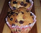 A picture of step 6 of Vanilla chocolate chip muffin with part wheat flour.