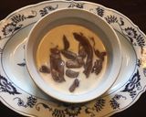A picture of step 1 of California Farm Liver Dumpling Soup.