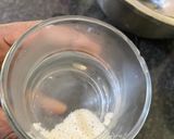 A picture of step 1 of Sourdough Bread.
