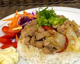 Foto langkah ke 5 dari resep Nasi ayam teriyaki + salad.