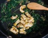 A picture of step 3 of Sauté Spinach and Calamari.
