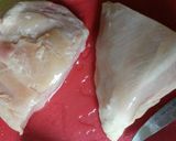 A picture of step 1 of Stuffed chicken breast .