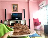 Foto langkah ke 13 dari resep Mille crepes cappucino.