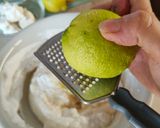 A picture of step 3 of Semifreddo with Meringue, Elderflower Syrup, and Lemon.