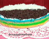 Foto langkah ke 10 dari resep Rainbow cake 2 telur.