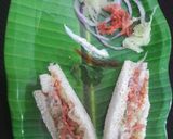 A picture of step 3 of Veg Sandwich in 2ways.
