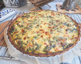 Foto del paso 9 de la receta: Quiche de espinacas y calabaza con base multicereales