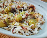 Foto del paso 5 de la receta: Ensalada de arroz tricolor con atún y alga dulse