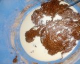 A picture of step 3 of Vanilla chocolate cake.