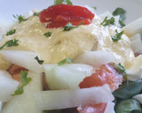 Foto del paso 5 de la receta: Ensalada de Salmón ahumado y Melón con aliño de yogurt