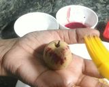 A picture of step 3 of Mawa apple stuff with dryfruits (sweet dish).