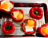 Foto del paso 3 de la receta: ¡Pimientos rellenos con atún, huevo y queso!