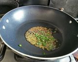 A picture of step 2 of Bengali style tamatar ki chutney.