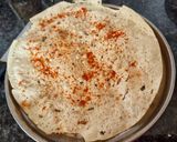 A picture of step 1 of Masala papad.