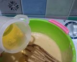 Foto langkah ke 3 dari resep Bolu pisang kukus keju lumer.
